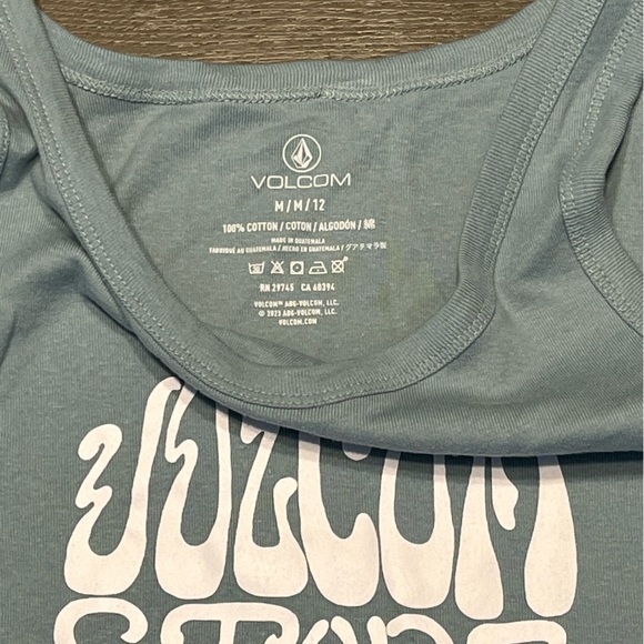 Volcom Smoke Blue Tank Juniors Medium NWT - Picture 2 of 7